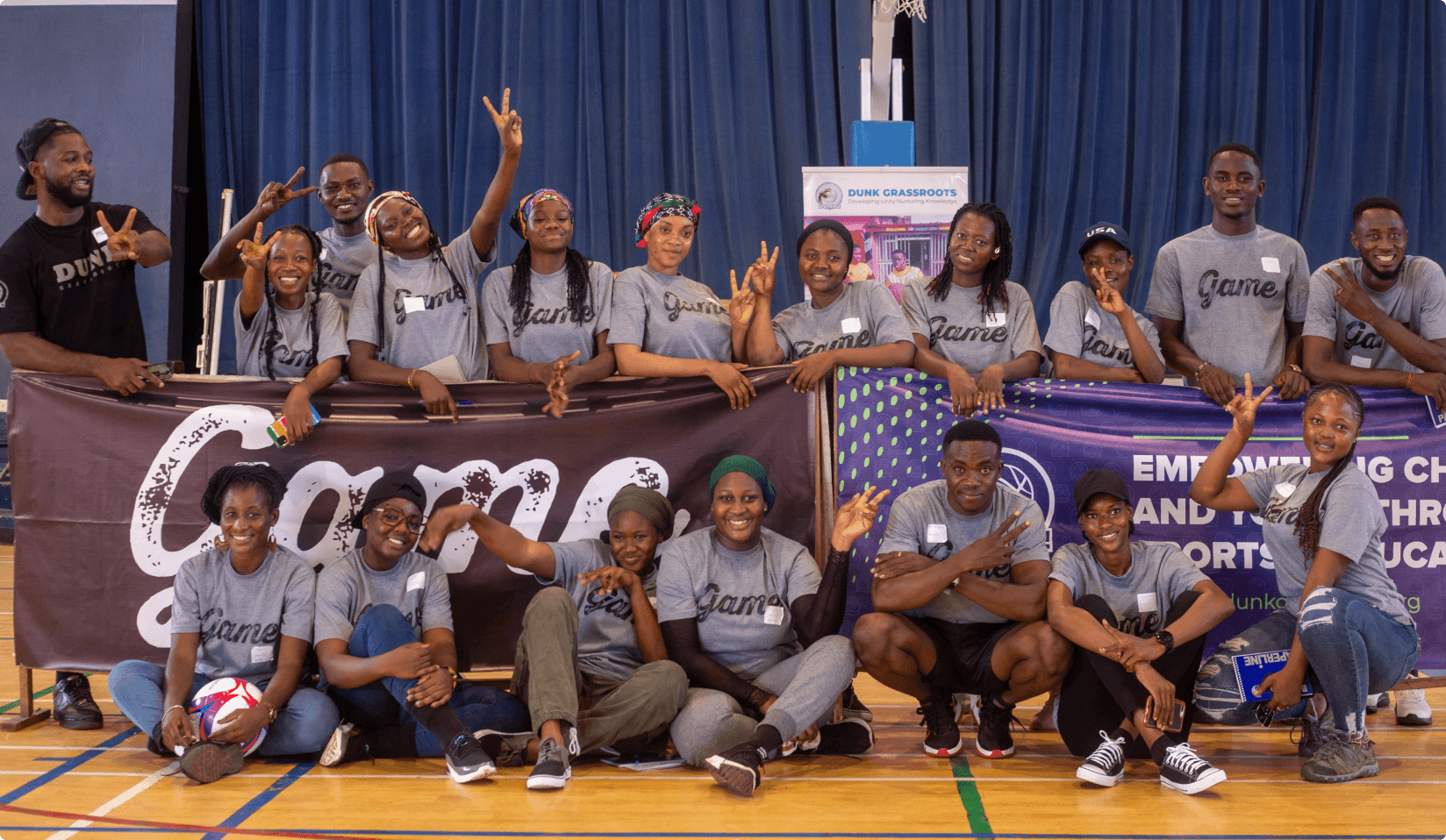 Community sports session with DUNK participants